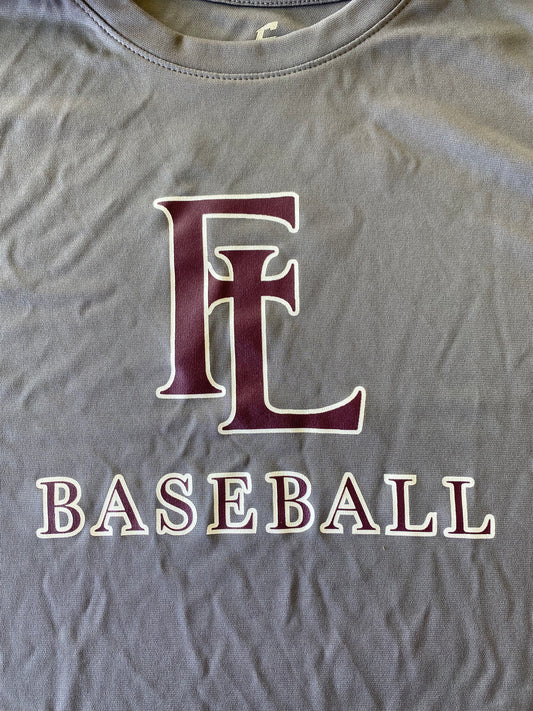 UFTL Baseball Short Sleeve FTL Logo Shirt Gray