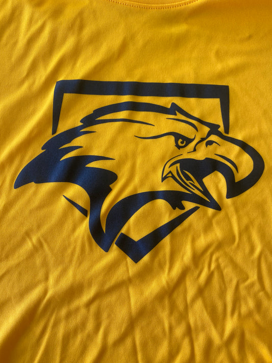 UFTL Softball/Baseball Short Sleeve Homeplate T-Shirt Gold